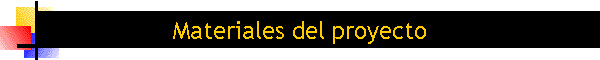 Materiales del proyecto