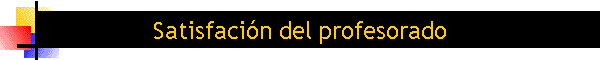 Satisfaci�n del profesorado